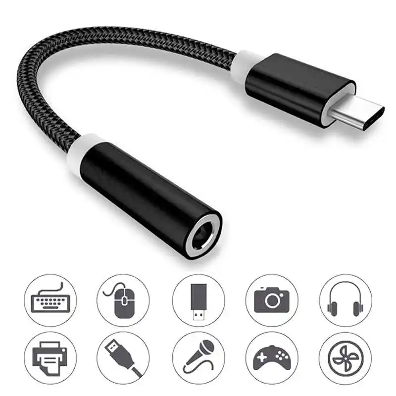 

USB Type C To 3 5 Jack Converter Earphone Audio Adapter Type USB C To 3.5mm Jack For Samsung Xiaomi Huawei USB C Jack