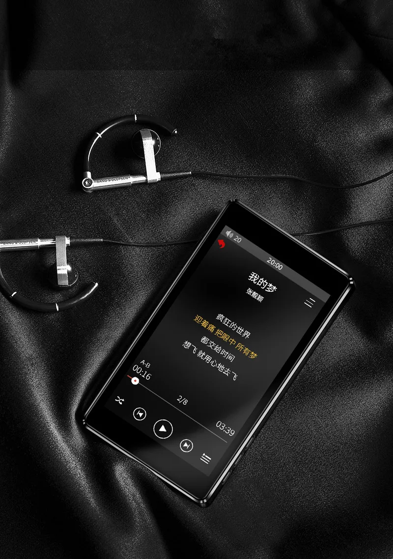 Mp3 плеер RUIZU D20 портативный MP3 музыкальный mp slim 3 дюйма сенсорные клавиши FM радио