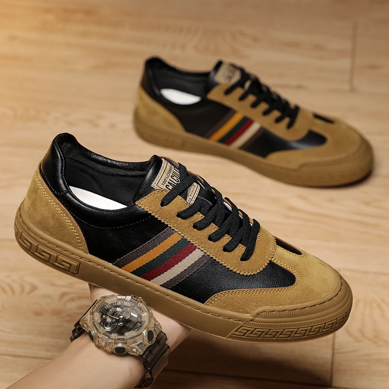 

Comfortable Casual Shoes Men Breathable Stylish Shoes For Men Fashion Casual Leather Men's Man Sneaker Mens Hot Sale Streetwear