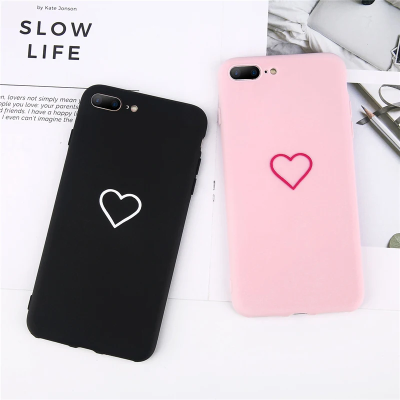 Модный мягкий силиконовый чехол Love для iPhone 8 7 6 6S Plus защитный телефона