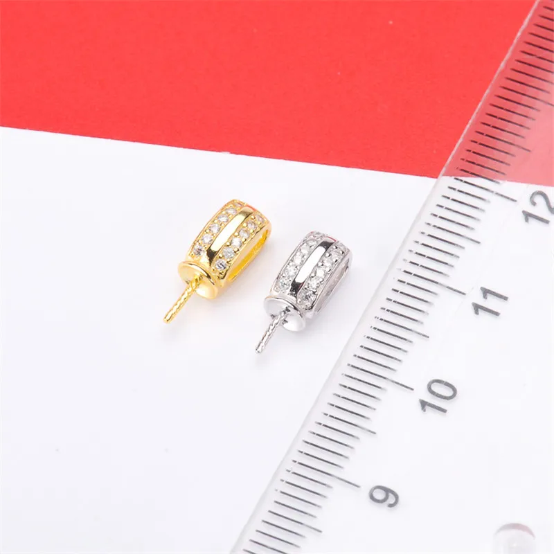 

Jewelry Handwork Pendant Base S925 Sterling Silver Pearl Pendant Accessories And Parts Findings Jewelry For DIY Fittings Women