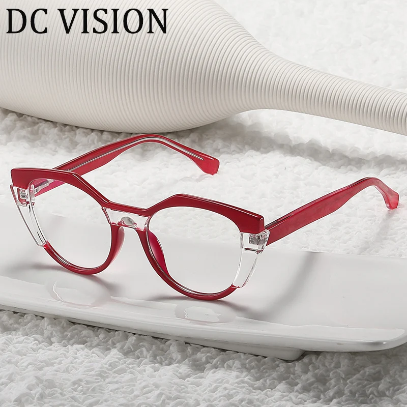 

2022 Fashion TR Blue Light Glasses Frame Ladies Luxury Designer Make Myopia Eyeglasses Frame Cat Eye For Womens Optical Eyewear