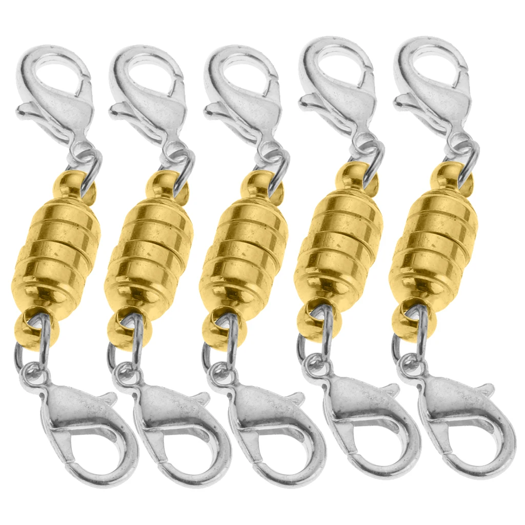 

5 шт., магнитные застежки-карабины для ювелирных изделий