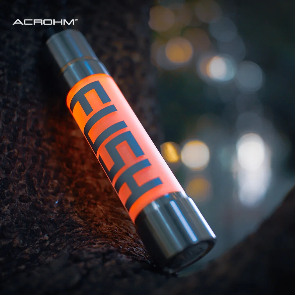Оригинальный Acrohm Fush полу мех мод подходит с одной батареей 18650 0.07ohm светодиодный