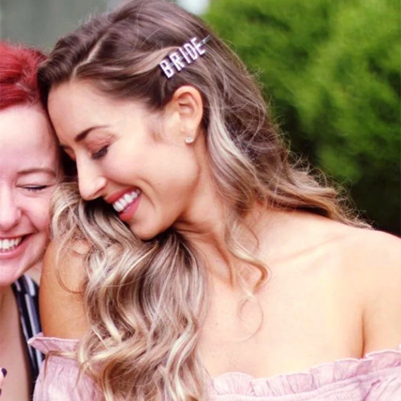 Высококачественная Роскошная блестящая заколка для волос со стразами невесты