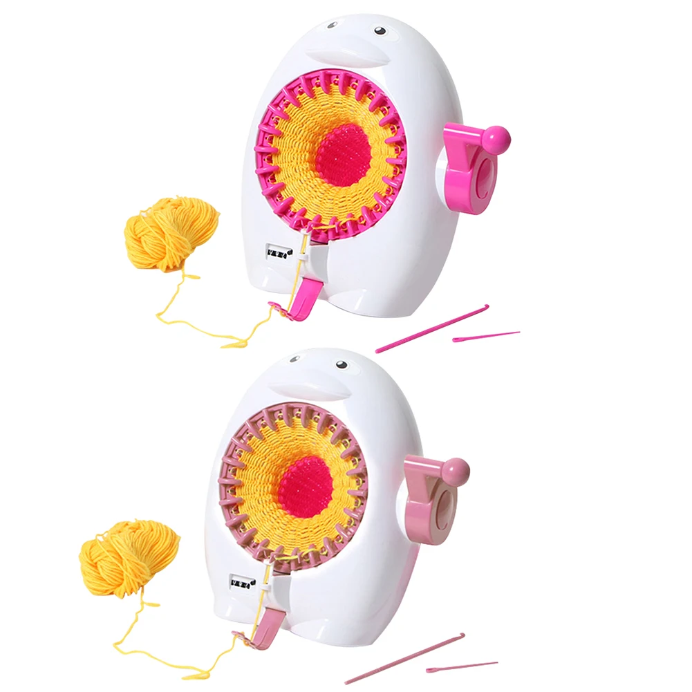 

Woolen Knitting Machine DIY Creative Hand-Loom Woolen Hat Scarf Socks Knitting Artifact Play House Toy Gift