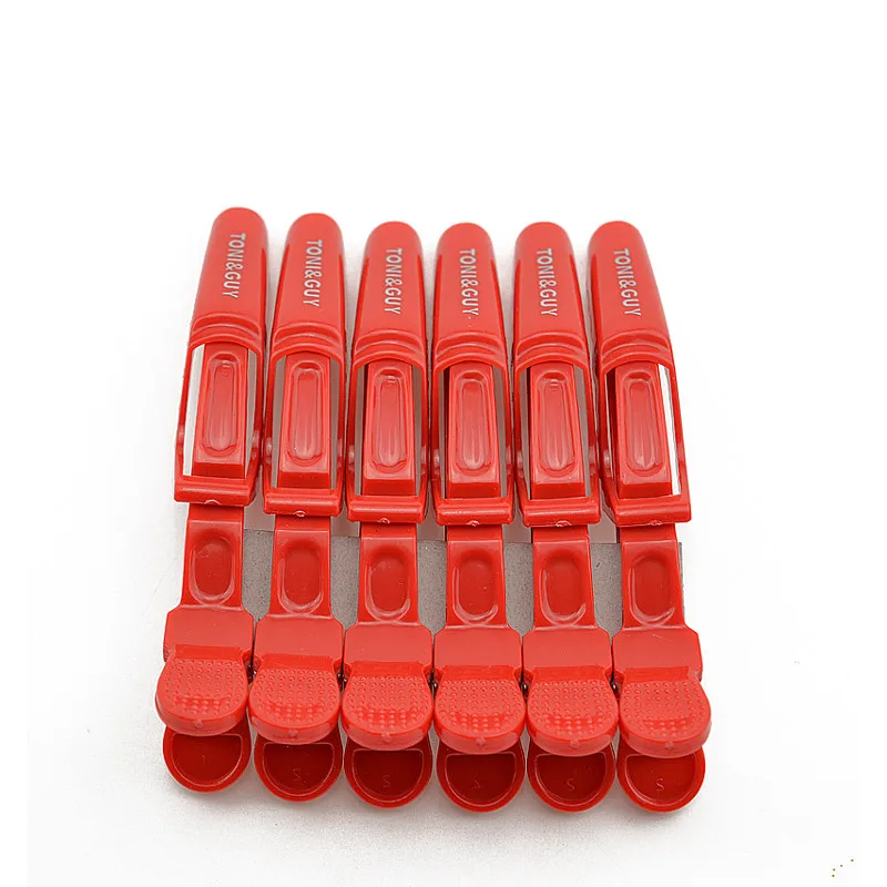 

6 Pcs Hair Clips Mouth Professional Hairdressing Beak Sectioning Clips Crocodile Hairpins Salon Hair Care Styling Tools Plastic