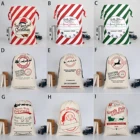 Рождественская вместительная сумка на шнурке, декоративная сумка для хранения подарков в виде Санты, рюкзак для переноски, новый год 2022, Декор