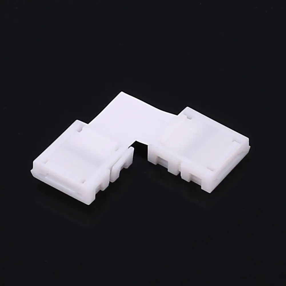 Connector RGB LED Strip Light L Shape Lighting 4Pin Solderless Fitting 10MM Accessories White Adapter | Лампы и освещение