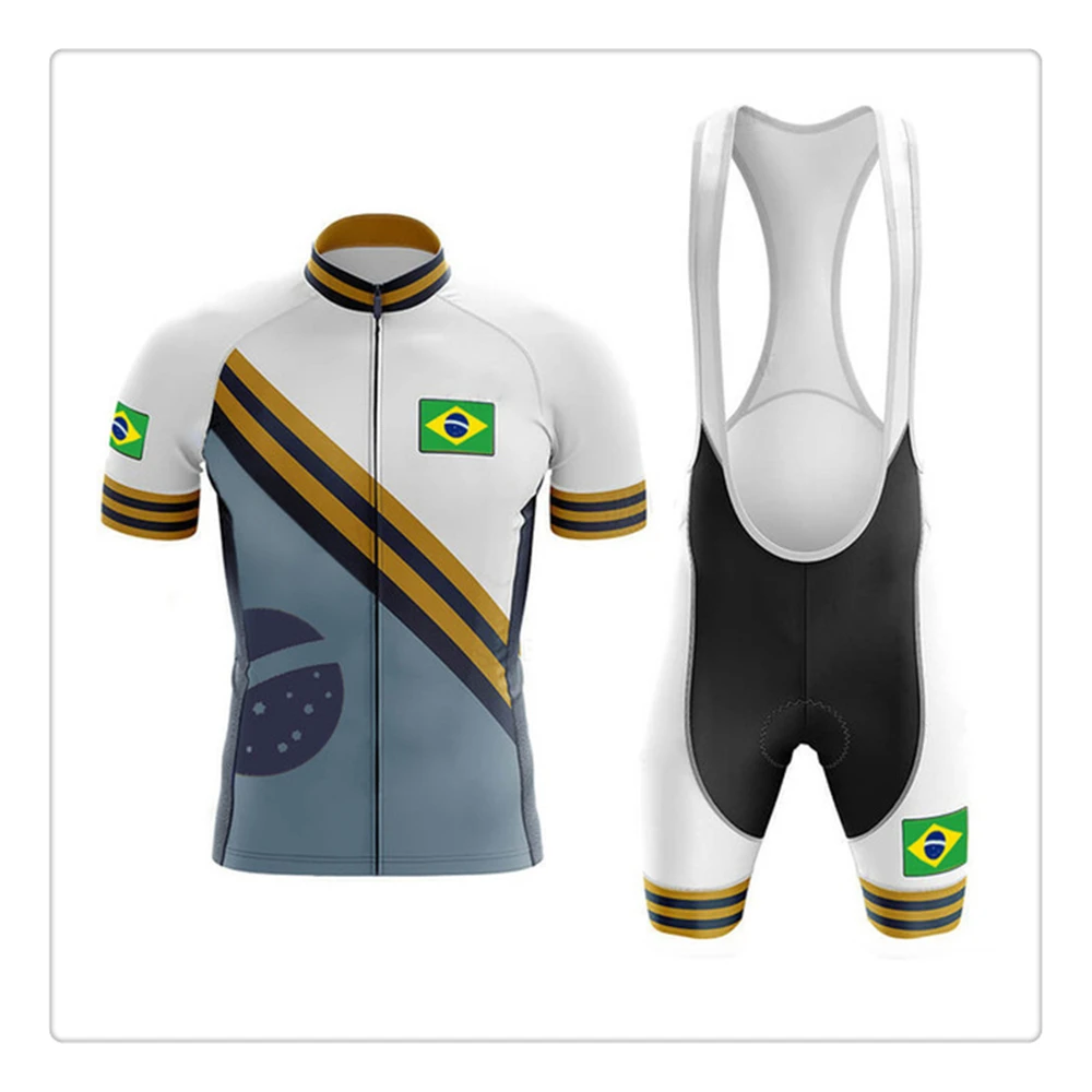 

Top Cycling Jersey Sets Summer Polyester Free Shipping Mtb Maillot Jersey Mountain Road Uniforms Bicicletas Bib Shorts Gel Pad