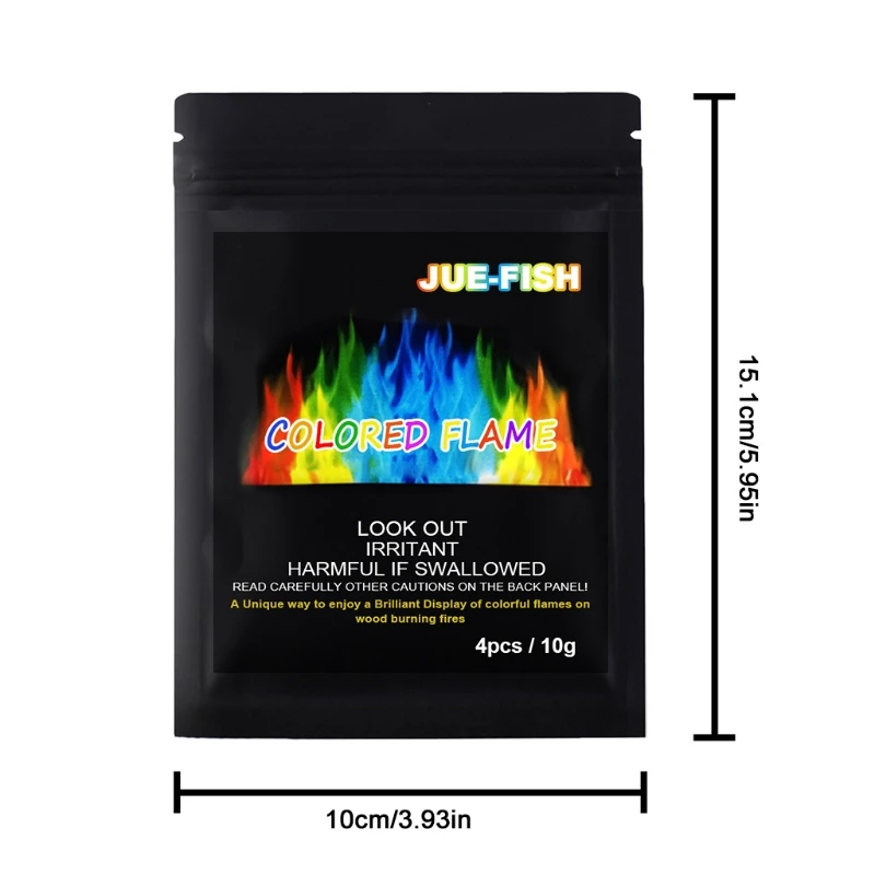 3 упаковки волшебного огня пятна меняющий цвет порошок создает яркое живое пламя