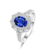 hot sale high quality 9k gold jewelry wedding diamond ring set with 2 24ct2 0ct 8 56 4mm lab sapphire gemstone
