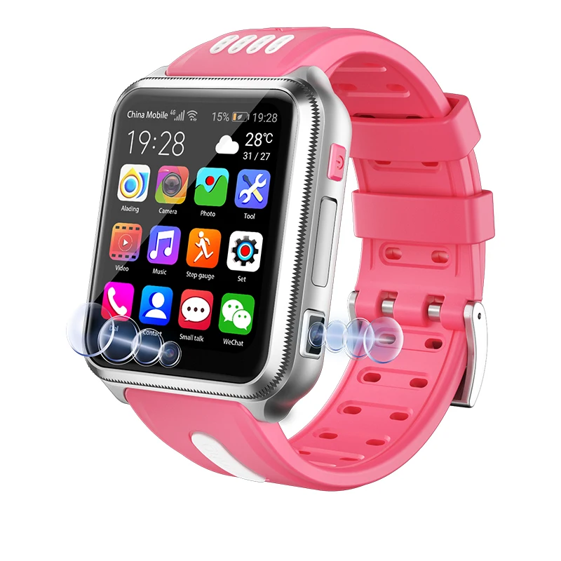 

Hot H1/W5 4G GPS Wifi Location Student/Kids Smart Watch Phone Android System Clock App Install Bluetooth Smartwatch 4G SIM Card