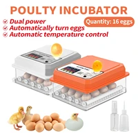incubator eggs brooder chicken fully automatic farm bird quail incubator hatchery 16 eggs incubator poultry hatcher turner