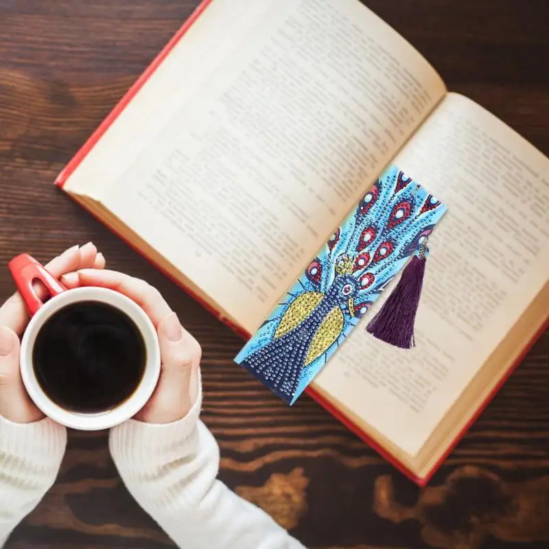 1 шт. DIY Специальная форма алмазная картина кожаная Закладка рождественские