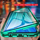 Магнитный чехол с полной защитой 360 градусов для Samsung Galaxy S21 S30 A12 A32 Plus с двойным стеклом