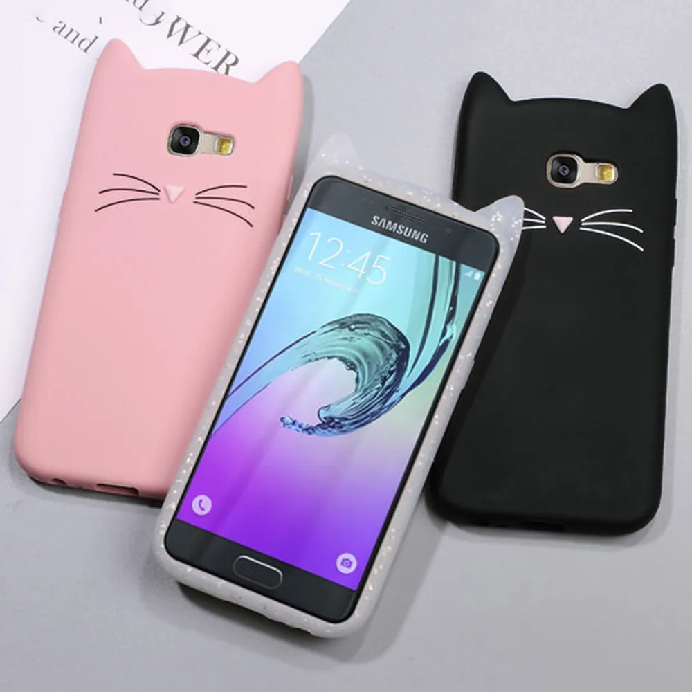 Милый 3D силиконовый резиновый чехол для телефона Samsung Galaxy S10e S7 edge S10 Plus S9 S8