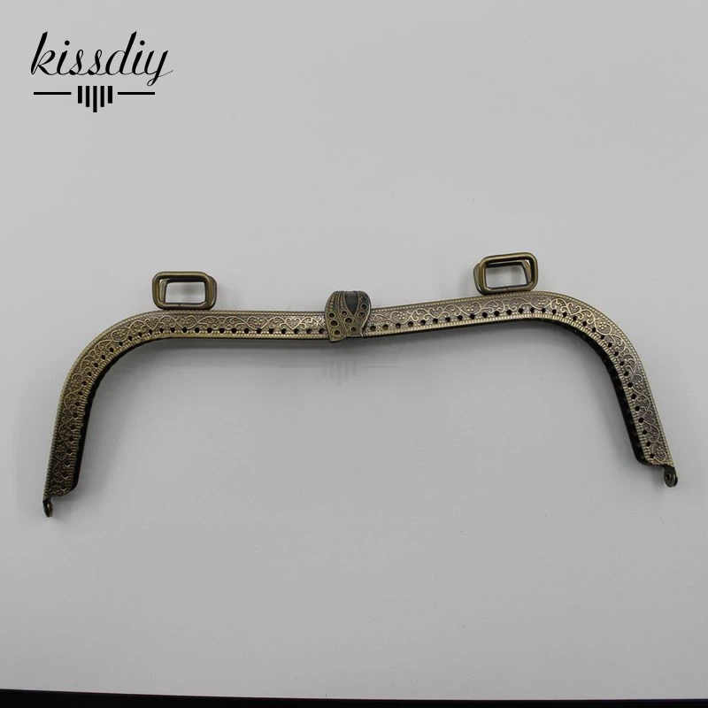 Металлическая рама KISSDIY для кошелька большого размера 2 шт. 26/27 см Античная