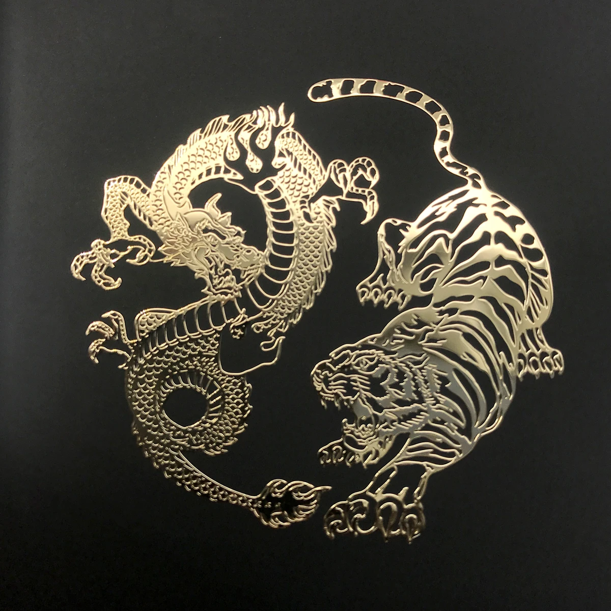 Китайский Стиль миф Дракон Тигр стайлинга автомобилей наклейки металлические