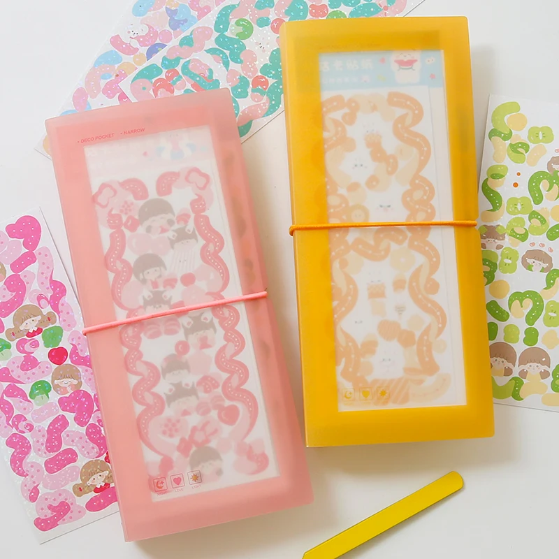 1 шт. Macaron цветной Скрапбукинг держатель для карт и банкнот с 30 слотами сбора