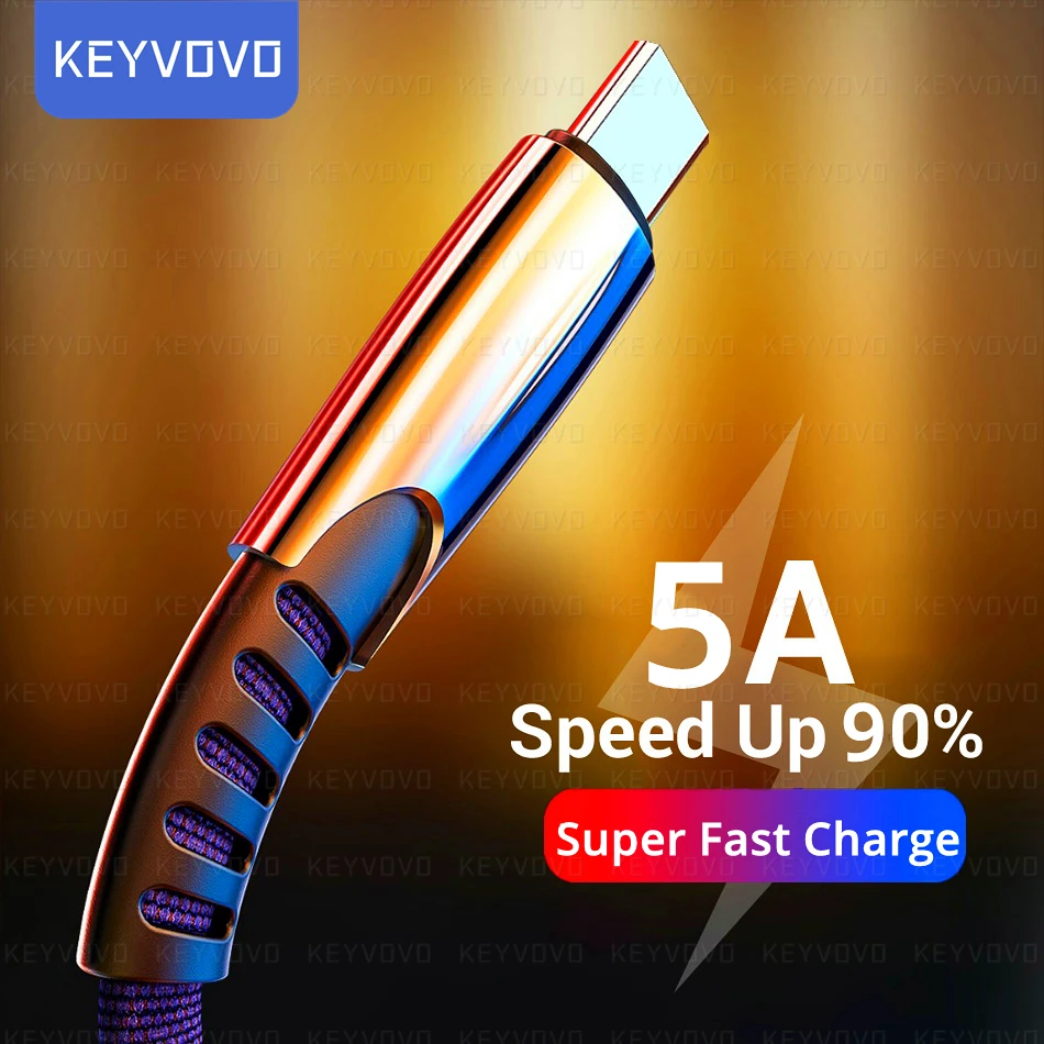 5a 2m usb type c cable fast charging phone android charger type c data cord qc3 0 for huawei p40 mate 40 30 xiaomi redmi samsung free global shipping