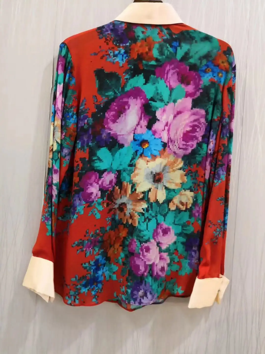 

NEW offer feedback mulberry silk color positioning spend long silk blouse S M
