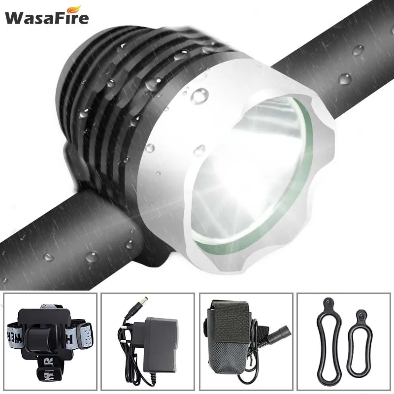 WasaFire 1800lm XM L T6 светодиодный велосипедный головной светильник велосипед благодаря