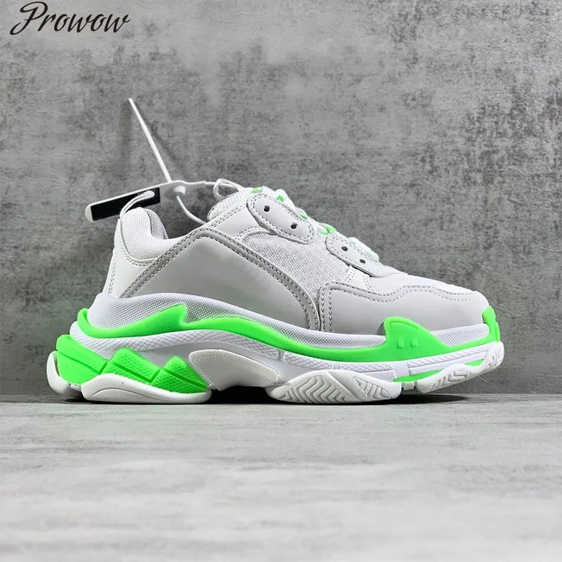 

Prowow Women's Sports Shoes Round Toe Straps Thick-soled Fashion Brand Designer Men's Sports Training Shoes Size 35-46