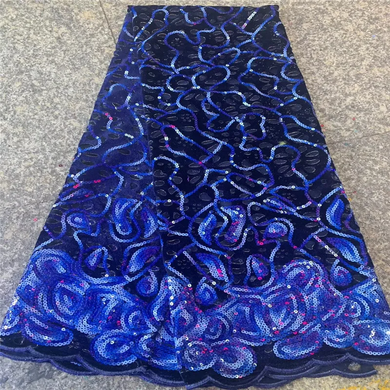

African sequins Lace Fabric High Quality Lace French Net Embroidery Tulle Lace Fabrics For Nigerian Party Dress CDN330