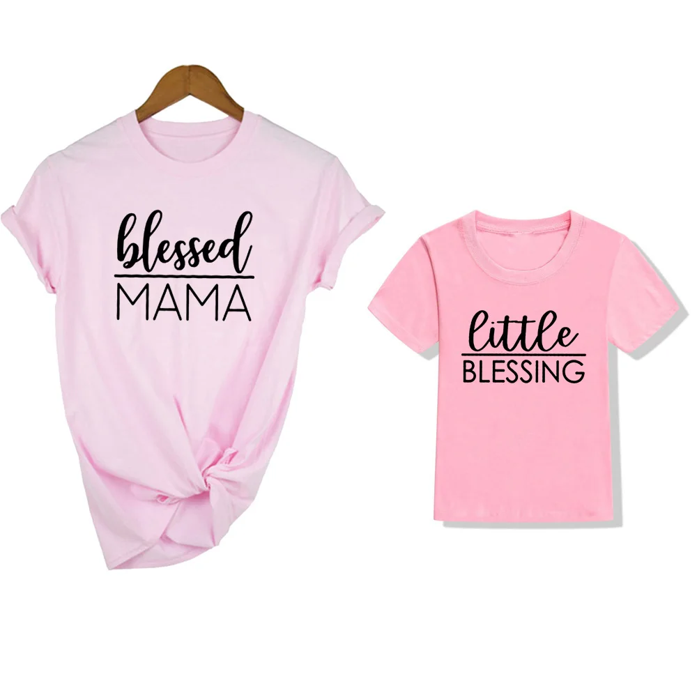 Camiseta de manga corta a juego para madre y mujer, ropa para el d&iacute;a de la madre, 1 unidad-4