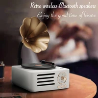 new t15 retro bluetooth wireless speaker vinyl turntable record creative gift home decoration phonograph