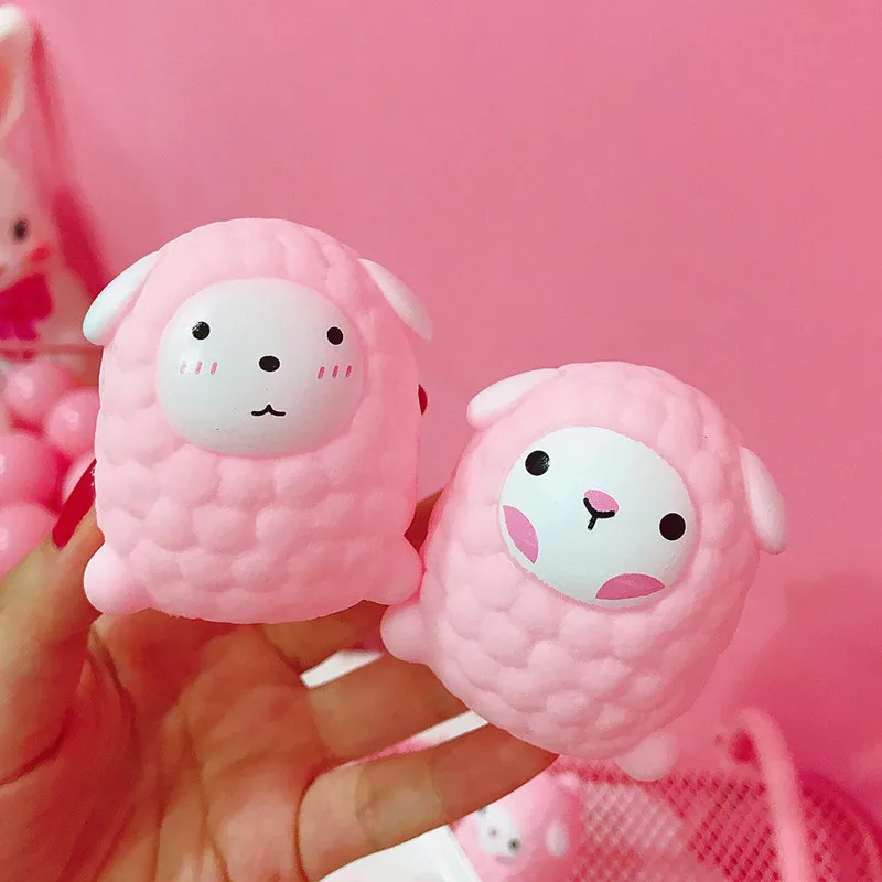 

Японские и корейские милые розовые игрушки, маленькая овечка, мягкие игрушки для купания