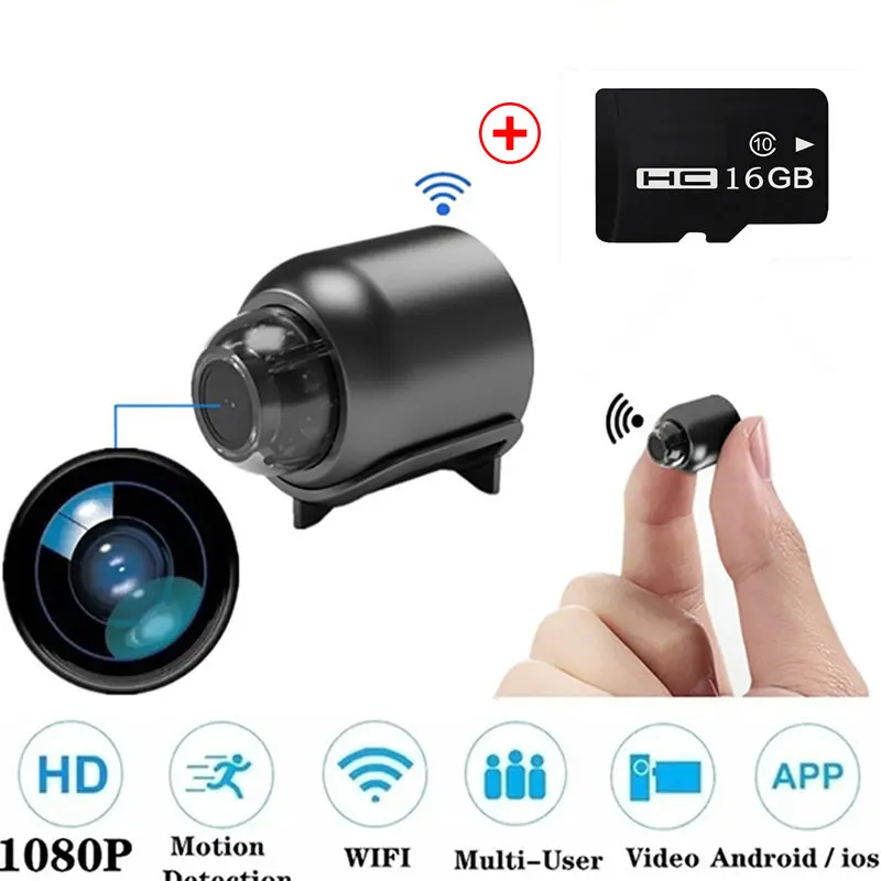 HD 1080P WiFi ip мини камера для домашней безопасности Dvr ночное видение видеокамера