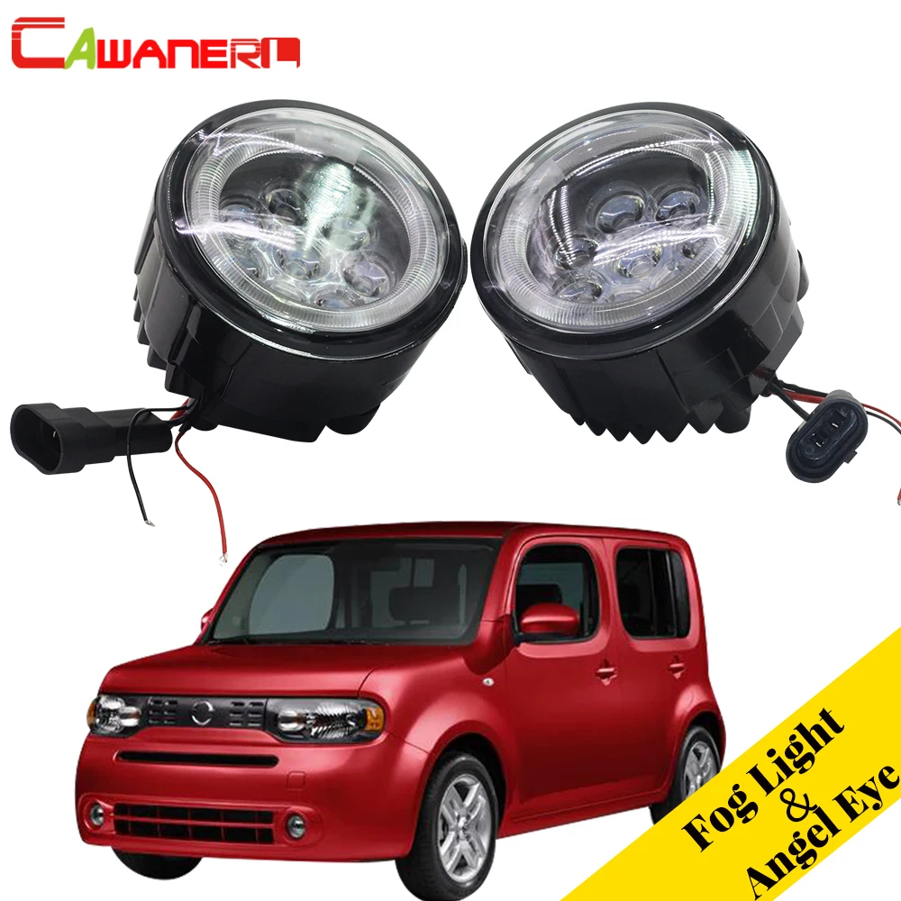 Cawanerl автомобильные аксессуары светодиодный туман светильник Угол Глаза дневные