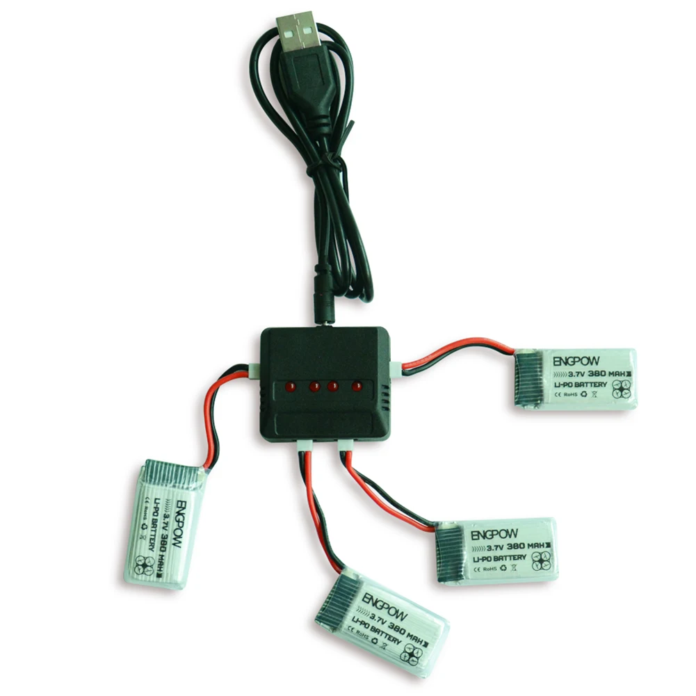 

3.7V 380Mah 25C X 4 H107 XING DA 385 H107D Model Aircraft Battery And Upgrade Parts