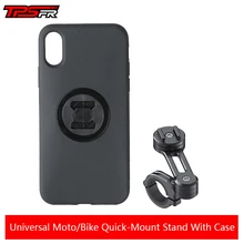 Support Mobile Phones Holder With Case for Iphone 12 Pro Max 11/XS Bicycle Moto Smartphon Phone Stand Quick Mount Accessories SP