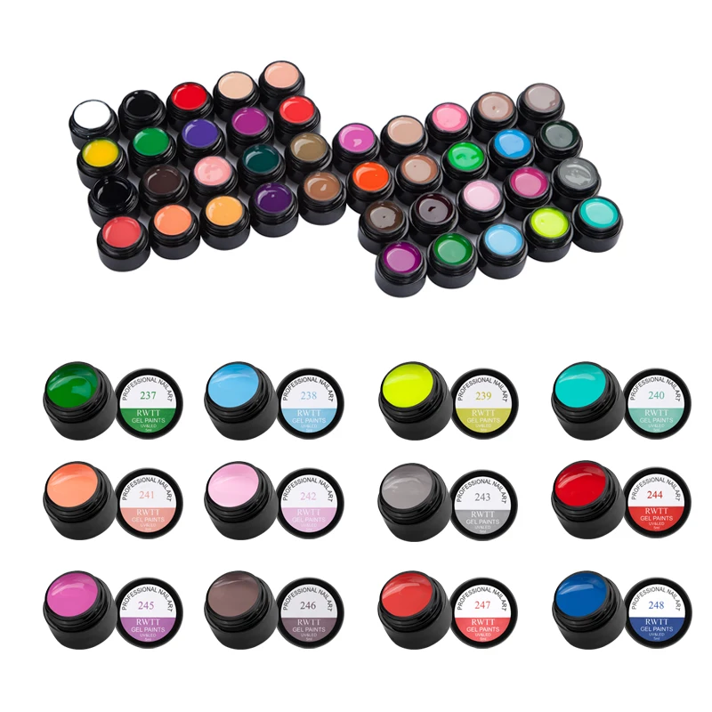 1 бутылка цветной гель для рисования дизайн ногтей маникюр УФ светодиодный