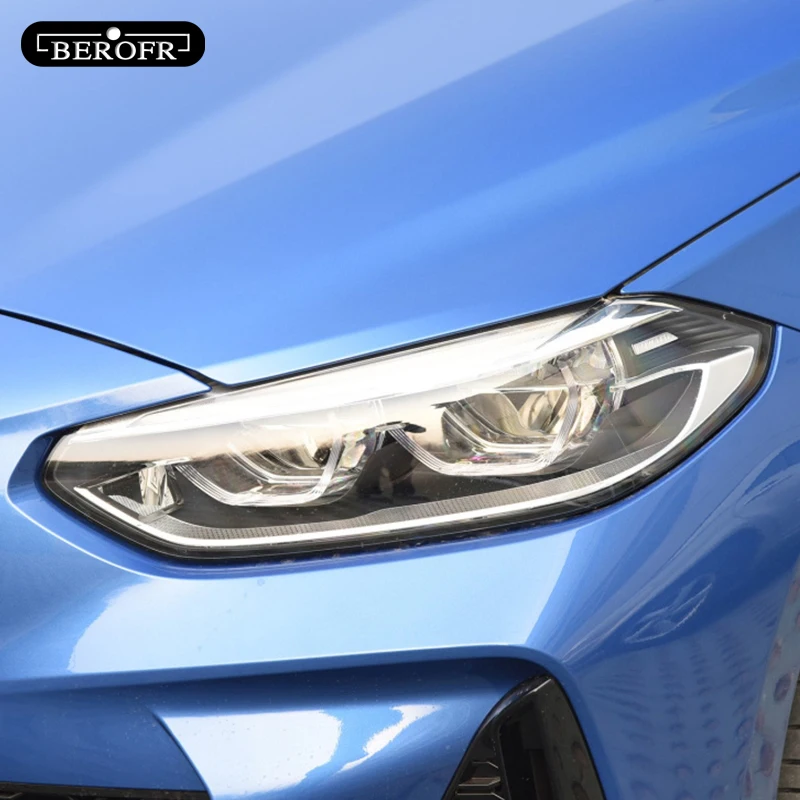 Для BMW 1 серии F40 M135i 111 оттенок автомобильных фар дымчатая черная защитная пленка