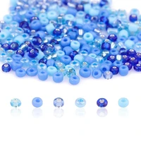 multi color handmade diy beaded material hairpin tassel jewelry glass beads set classic blue beads accessories wholesale