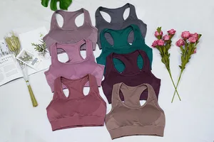 Однотонные мягкие спортивные бюстгальтеры, бесшовная одежда для тренировок для женщин, спортивная одежда, Женский комплект для фитнеса, набор для спортзала, спортивный комплект для йоги, леггинсы для спортзала