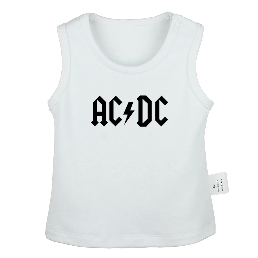 Rock Band ACDC U2 Alternative Linkin Park Symbol Newborn Baby Tank Tops Toddler Vest Sleeveless Infant Cotton Clothes |