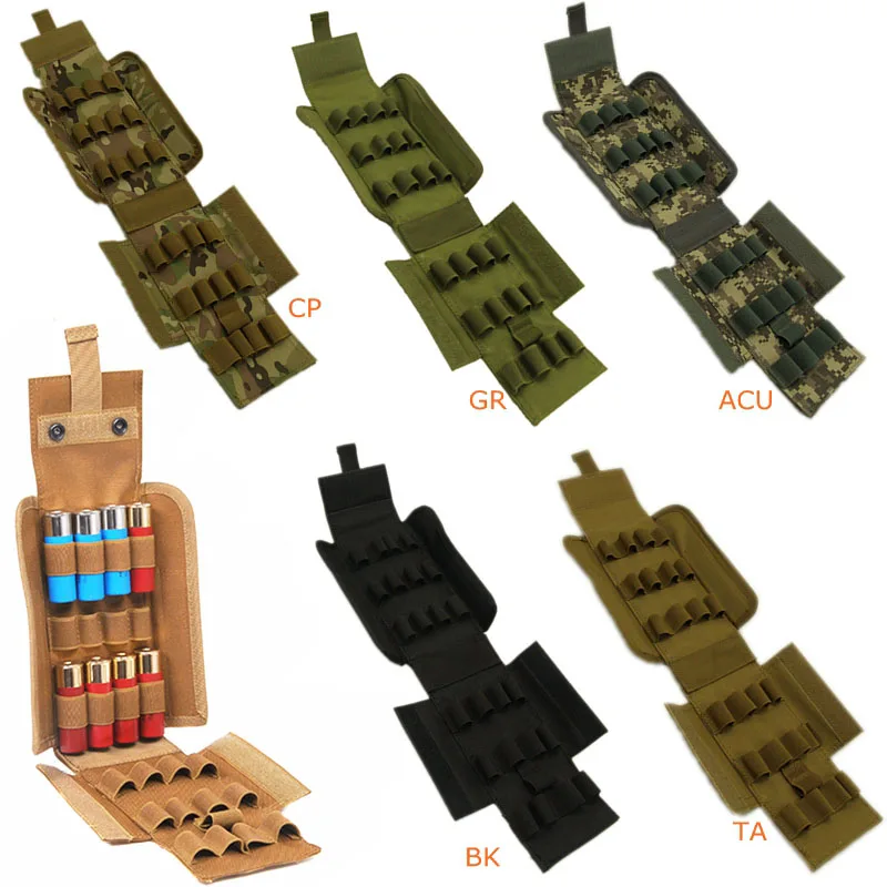 Тактические боеприпасы сумки Molle 25 круглый 12GA 12 калибра картриджный мешочек