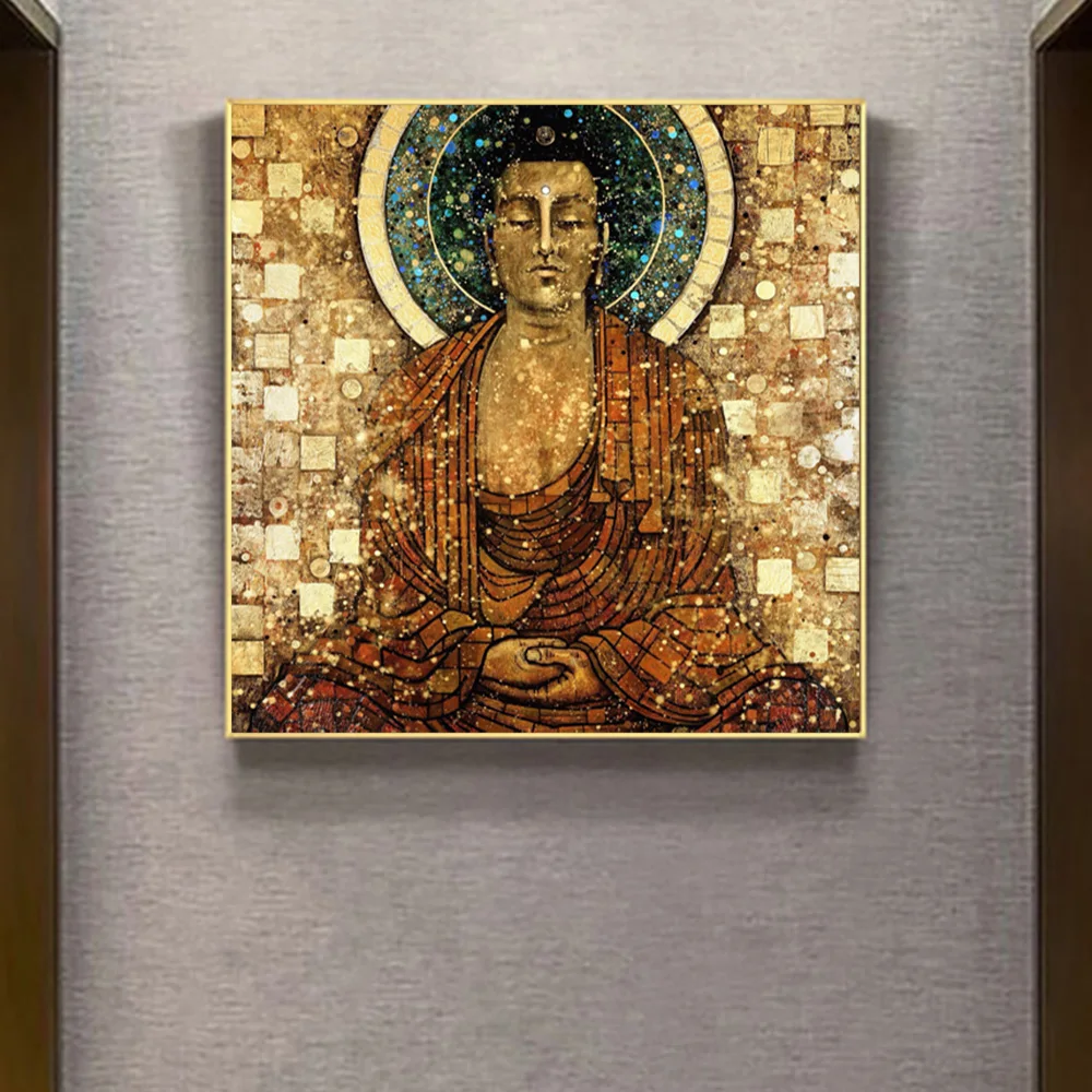 

Vintage Buddha Sit Meditation Religion Poster And Print Buddhist Zen Wall Art Pictures On Canvas Painting For Living Room Decor