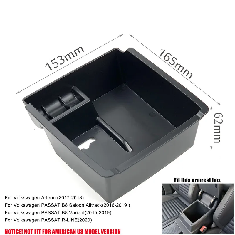 For PASSAT B8Variant Автомобильный подлокотник для Volkswagen Touareg Jetta Sharan Tiguan Touran Teramont Passat CC Variant Arteon Golf Sciocco MAGOTAN T-ROC - Название цвета: For PASSAT B8Variant