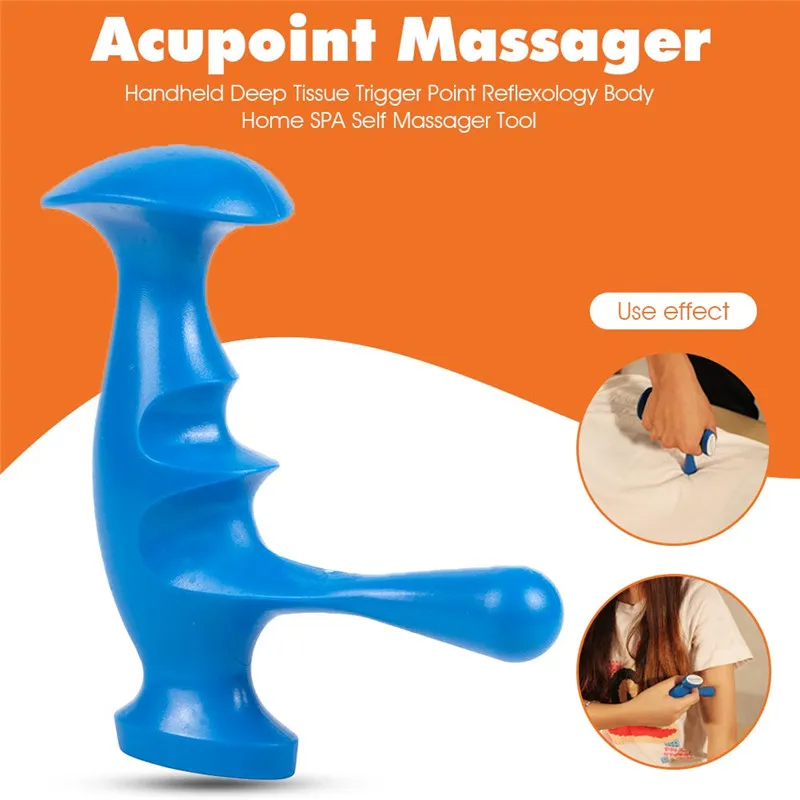 Ручной глубокий триггер ткани точка рефлексологии тела дома спа самомассажер