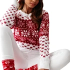 Женский Рождественский свитер с оленем, теплый вязаный свитер с длинным рукавом, джемпер, зимние осенние пуловеры