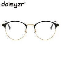 doisyer new half frame anti blue color changing glasses trend retro mens and womens