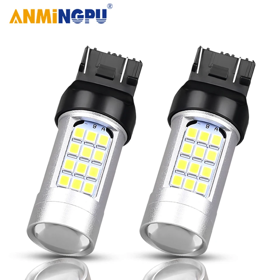

ANMINGPU 2X Signal Lamp T20 Led 7443 580 W21/5W 7440 W21W WY21W 42SMD 3157 P27/7W T25 LED 3156 P27W Backup Light Turn Signal 12V