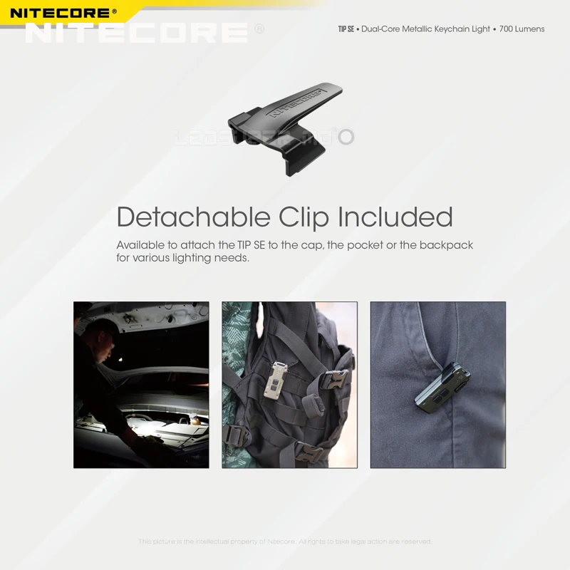 USB C зарядки зарядное устройство NITECORE наконечник SE 700 люмен EDC вспышки светильник