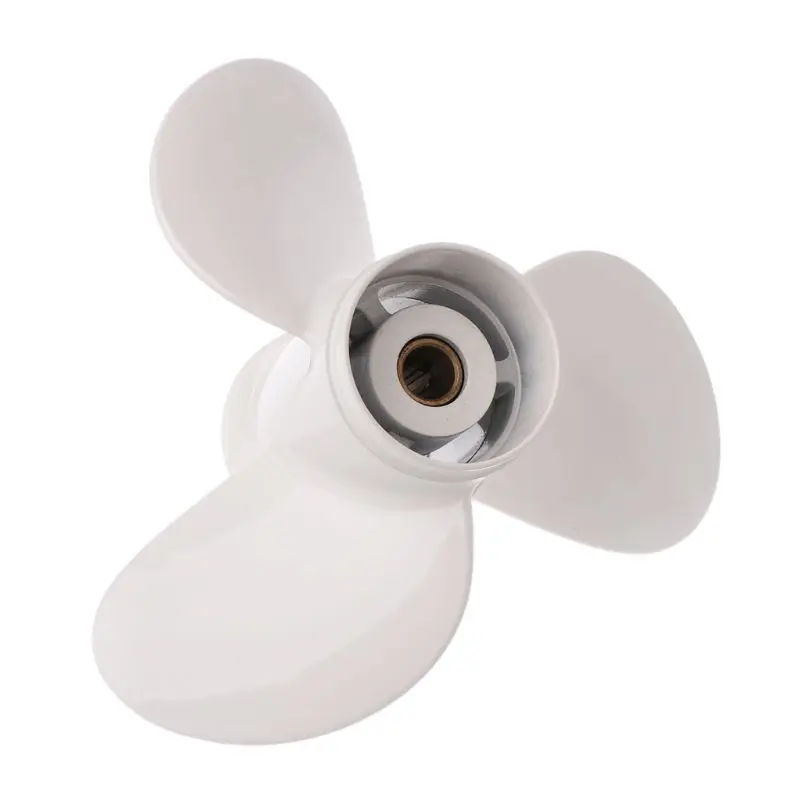 

Aluminum Boat Outboard Propeller for Suzuki 9.9-15HP Black 3 Blades 10 Spline Tooth 9 1/4 x 11